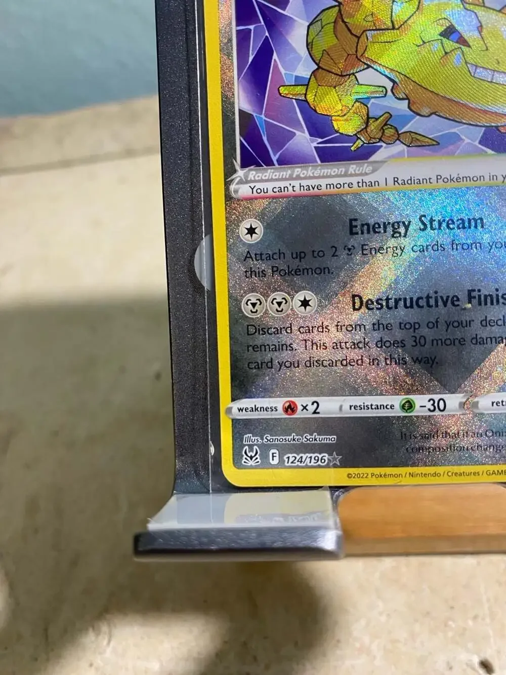 Radiant Steelix - 124/196 Ultra Rare Lost Origin NM Pokemon TCG 5P